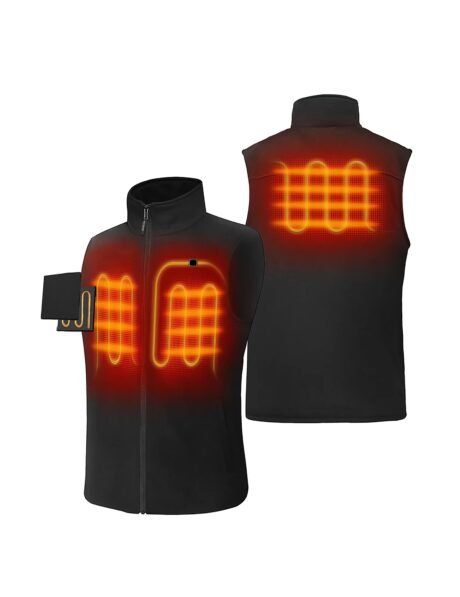 Unisex Electric 11 Areas Heated Fleece Vest